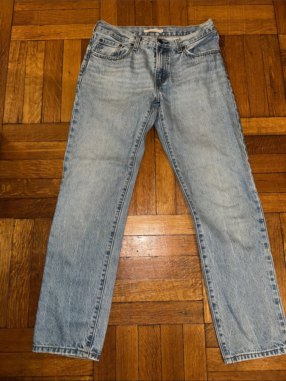 Levi's Light Blue Middy Straight Jeans
